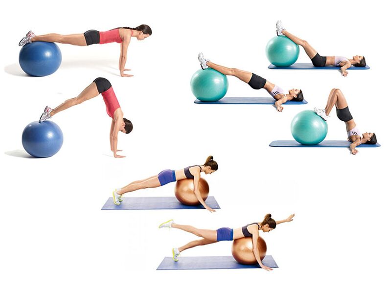 Para o tratamento da osteocondrose da coluna vertebral, são realizados exercícios do complexo de terapia por exercícios